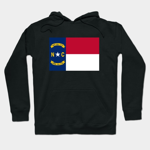 Flag of North Carolina Hoodie by brigadeiro